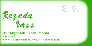 rezeda vass business card